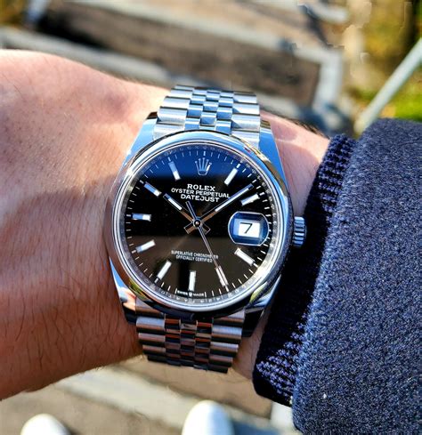 rolex datejust wrist watch.